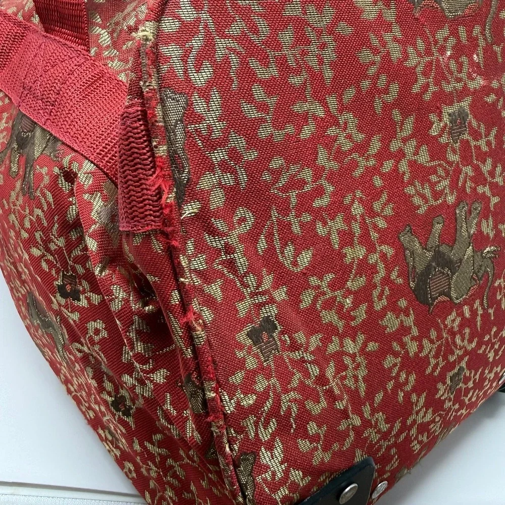 Rare American Flyer Luggage Budapest Personal Bag‎ Metalic Red Carry on